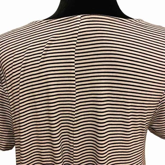 Old Navy Black and White Short Sleeve T-Shirt Dress Sz L - Picture 7 of 11